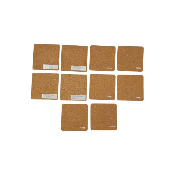 VTG Coca Cola Santa WIth Deer and Dog Coasters, Cork Back Set of 10 - Picture 4 of 10